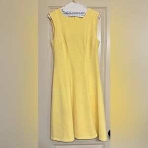Elegant Yellow Sleeveless Dress